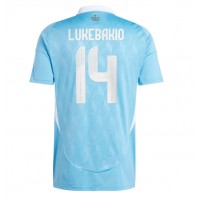 Belgium Dodi Lukebakio #14 Replica Away Shirt Euro 2024 Short Sleeve